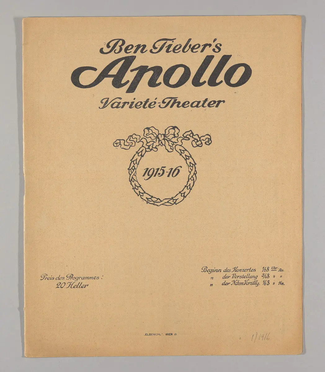 Ben Tieber's Apollo Varieté-Theater, Verweis auf Stücktitel: Im Apollo