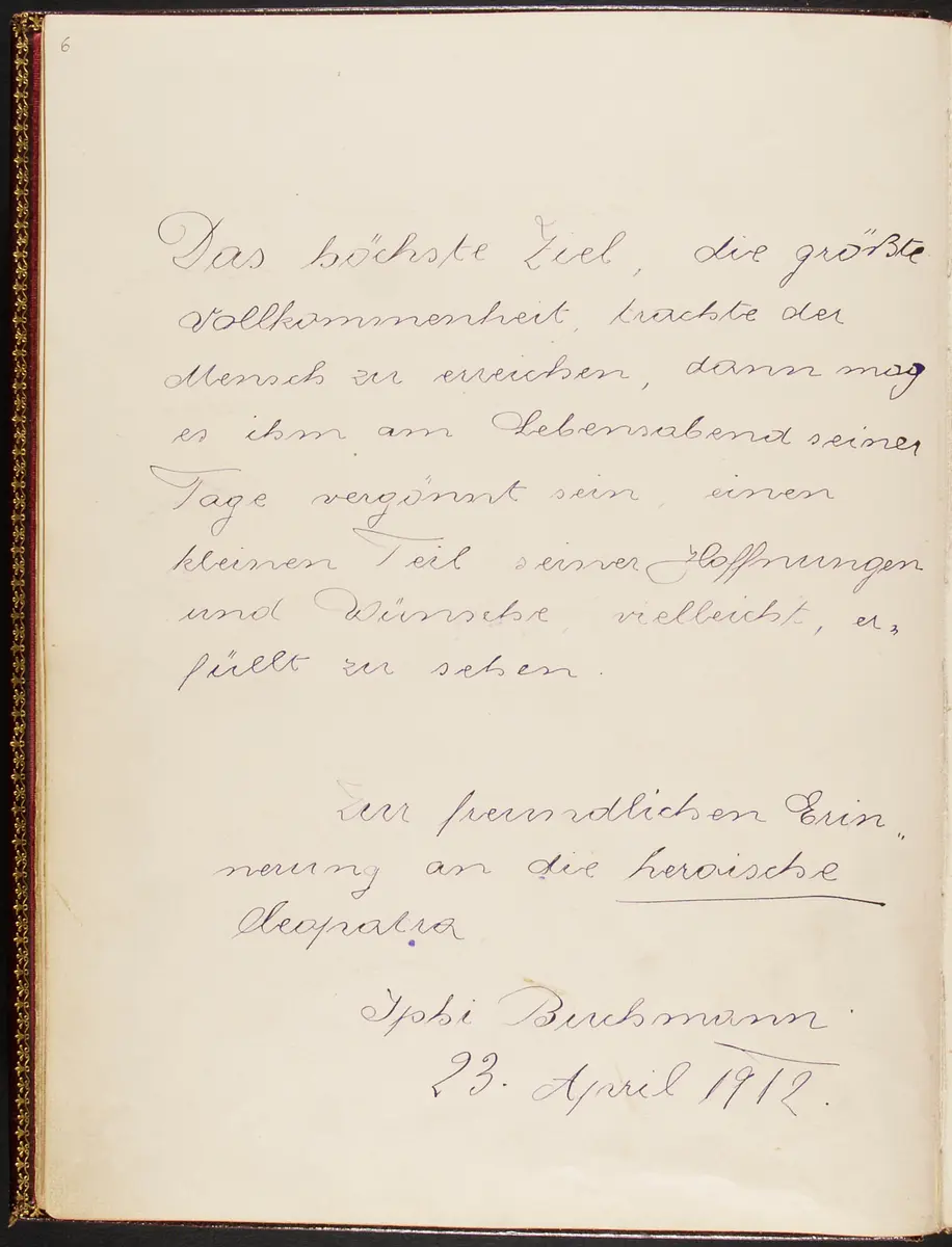 Gästebuch. Atelier Franz-Xaver Setzer, Wien