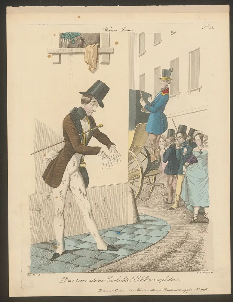 Das ist eine schöne Geschichte! Ich bin eingeladen., Titel der Serie: Wiener Scene, Name der Zeitschrift: Wiener Theaterzeitung