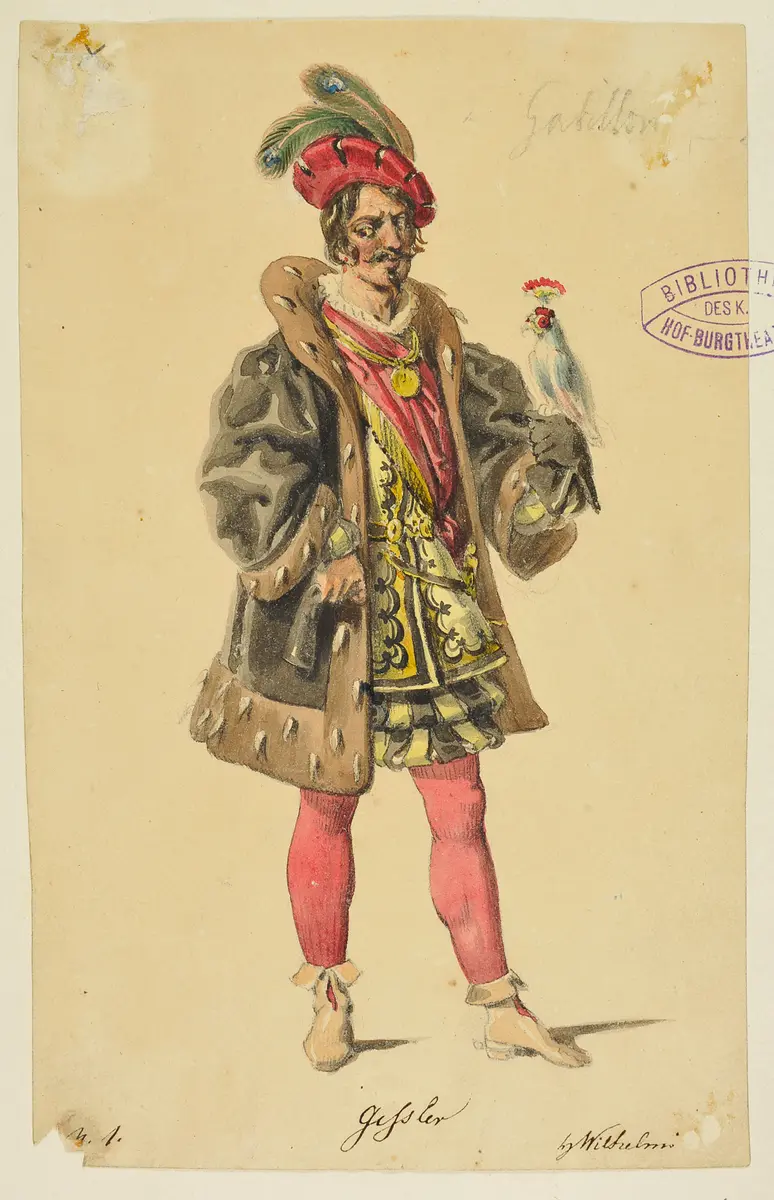 Wilhelm Tell, Titel der Serie: Figurinen des k.k. Hof-Burgtheaters