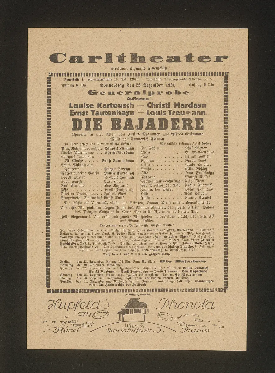 Die Bajadere
