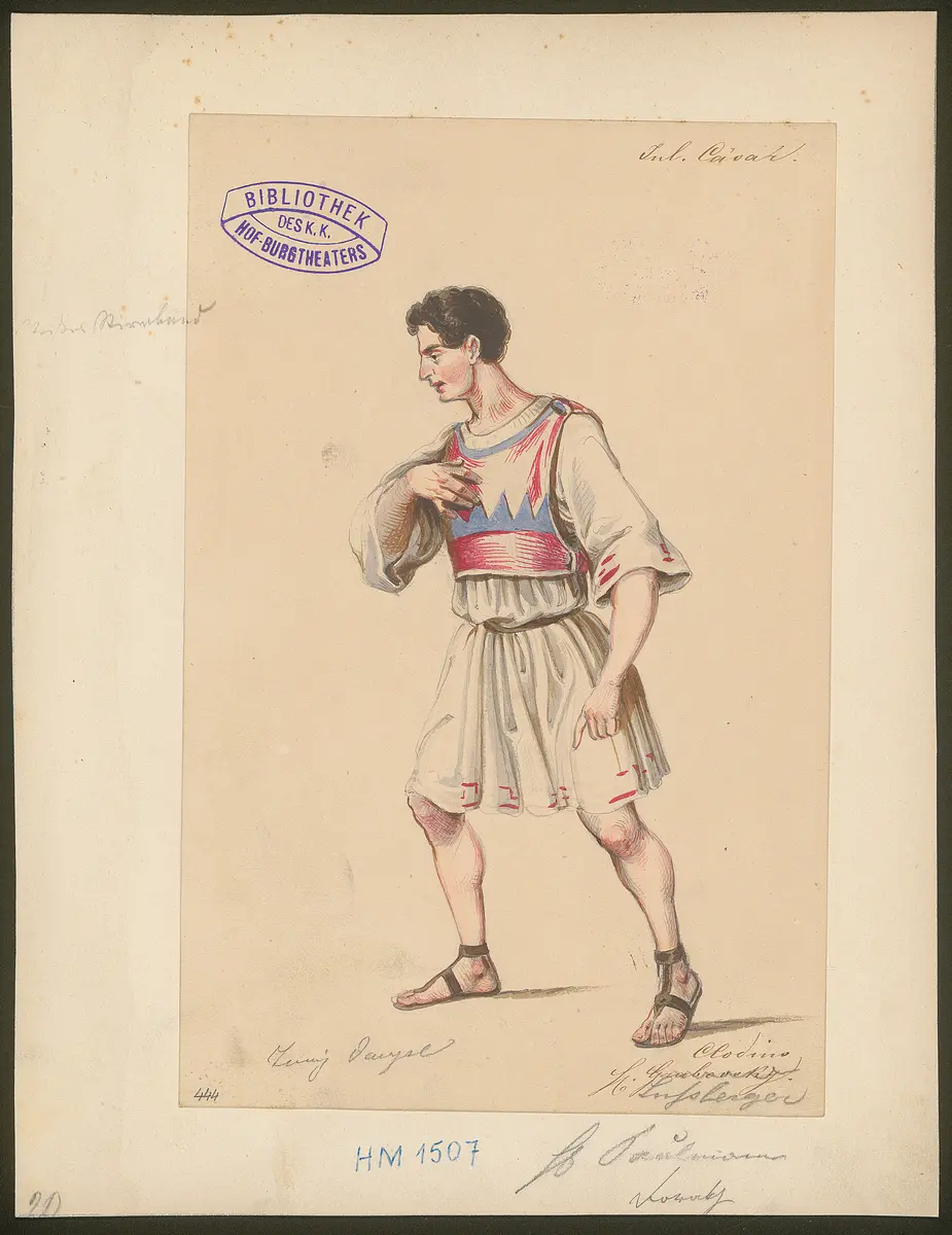 Julius Cäsar, Originaltitel: The Tragedy of Julius Caesar, Titel der Serie: Figurinen des k.k. Hof-Burgtheaters