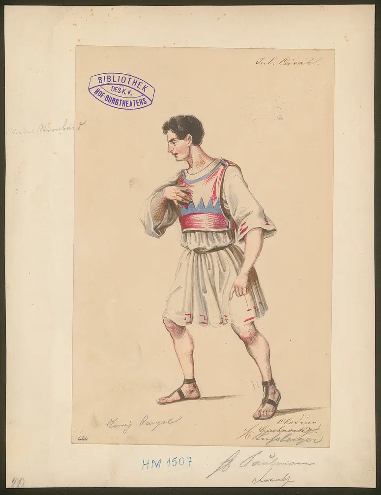 Julius Cäsar, Originaltitel: The Tragedy of Julius Caesar, Titel der Serie: Figurinen des k.k. Hof-Burgtheaters