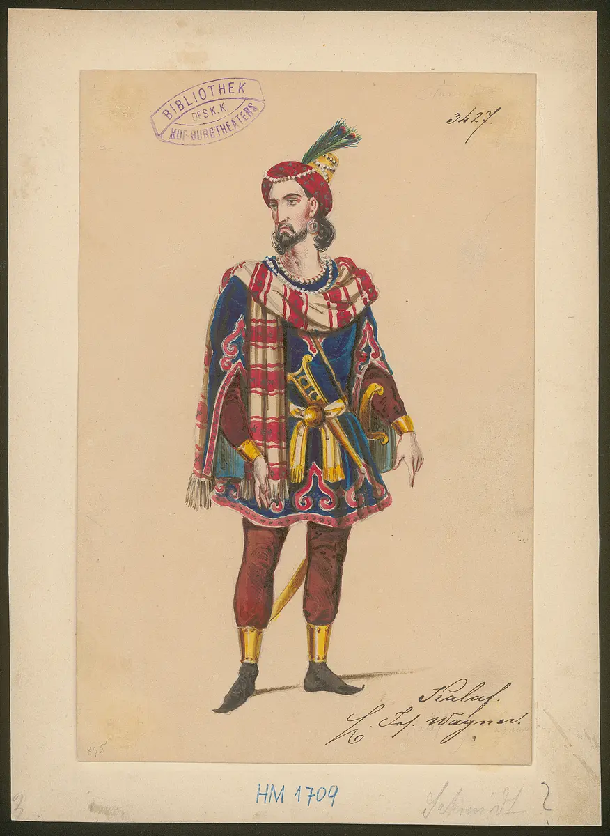 Turandot, Prinzessin von China, Suchtitel: Turandot, Titel der Serie: Figurinen des k.k. Hof-Burgtheaters