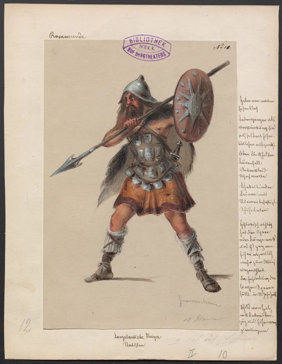 Rosamunde, Titel der Serie: Figurinen des k.k. Hof-Burgtheaters