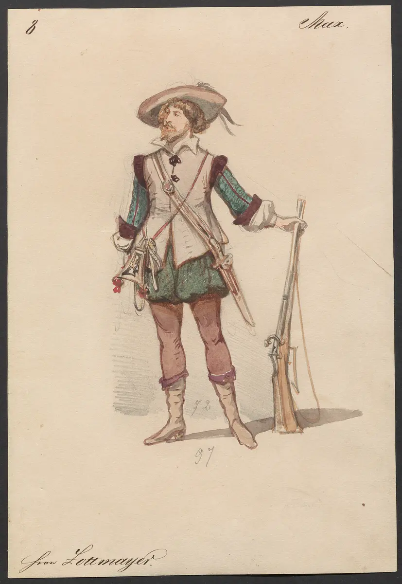 Der Freischütz, Titel der Serie: Figurinen des k.k. Hofoperntheaters