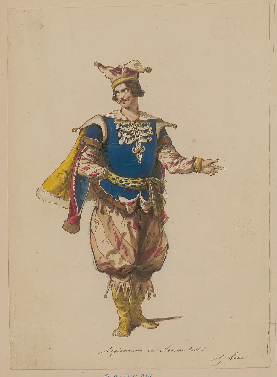 Der Liebe Wahn und Wahrheit, Titel der Serie: Figurinen des k.k. Hof-Burgtheaters