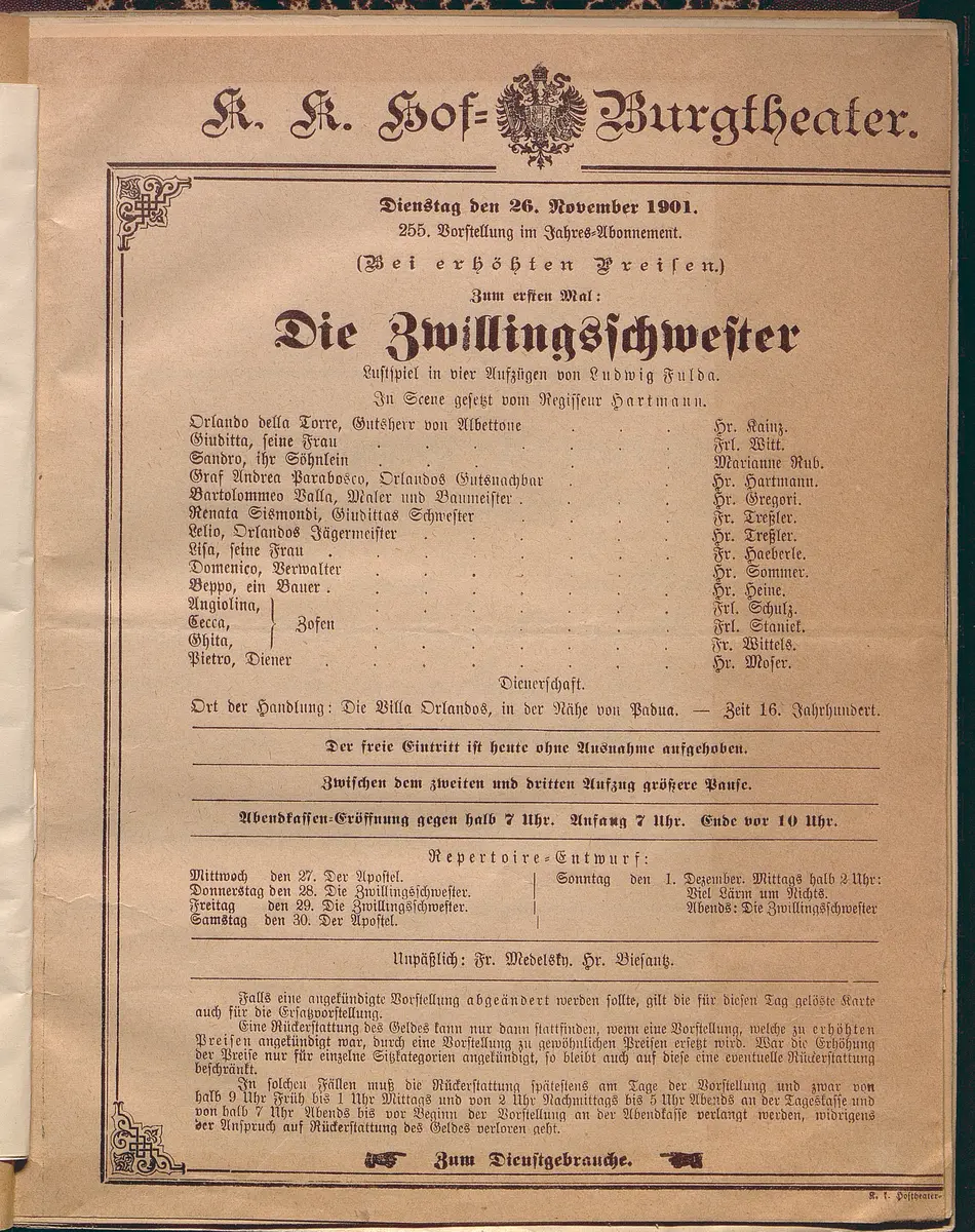 Die Zwillingsschwester.