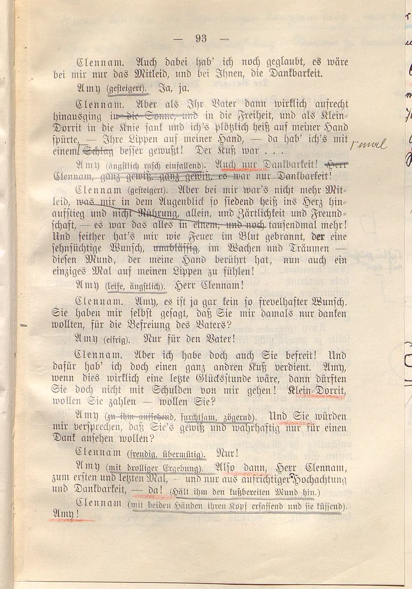 Klein Dorrit. Lustspiel in drei Akten