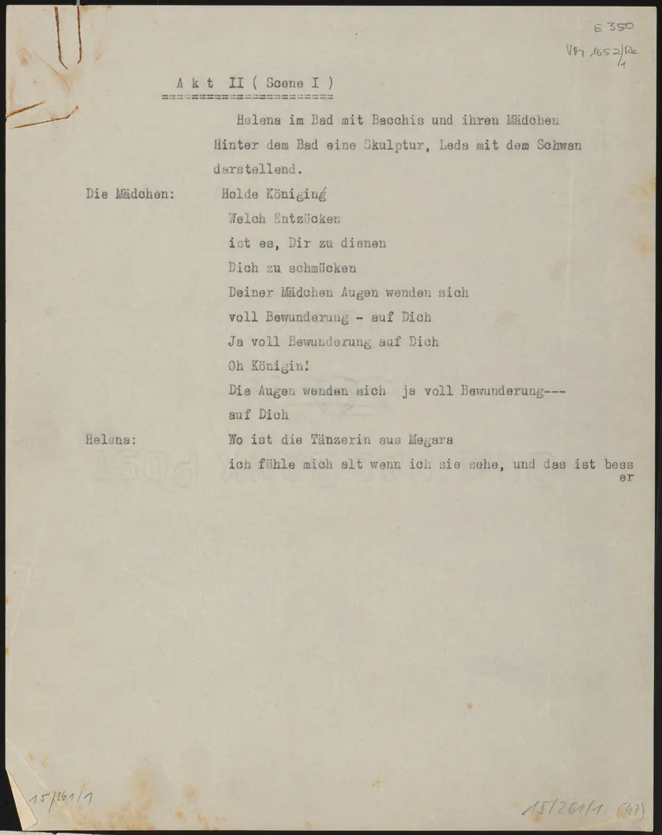 Die schöne Helena. 2. Akt