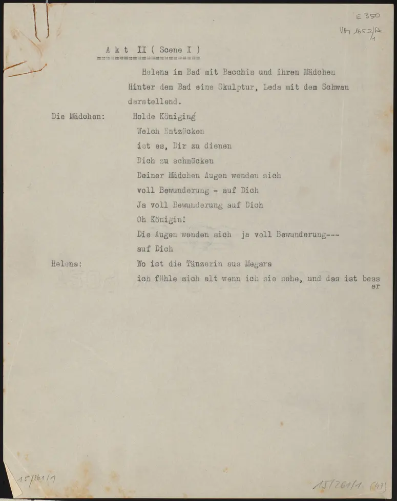 Die schöne Helena. 2. Akt