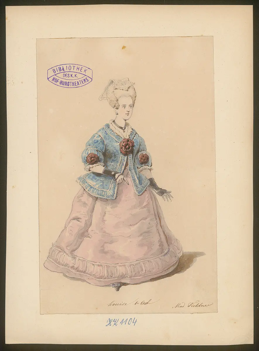 Karoline Neuber, Titel der Serie: Figurinen des k.k. Hof-Burgtheaters