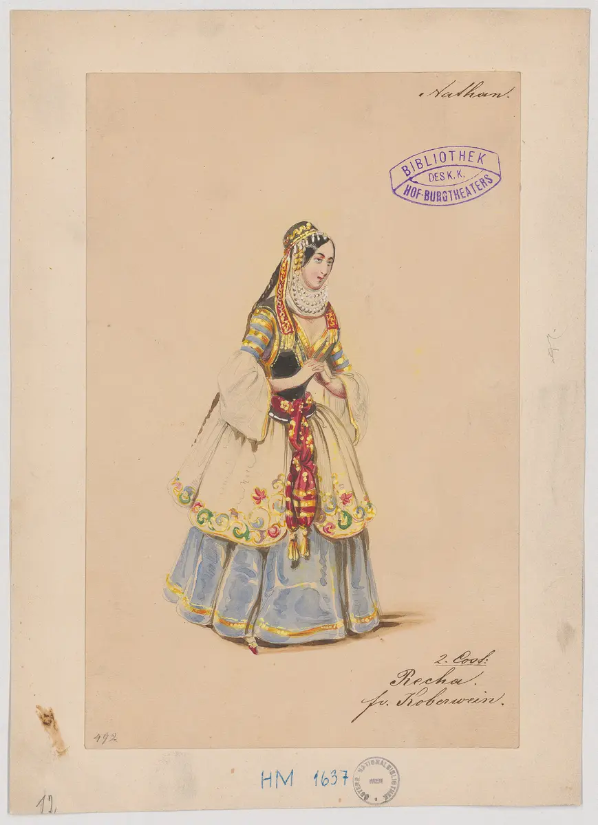Nathan der Weise, Titel der Serie: Figurinen des k.k. Hof-Burgtheaters