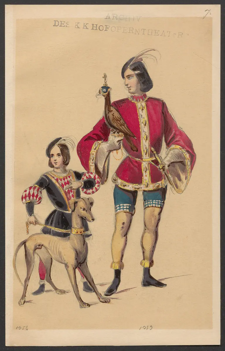 Das goldene Pferd, Titel der Serie: Figurinen des k.k. Hofoperntheaters
