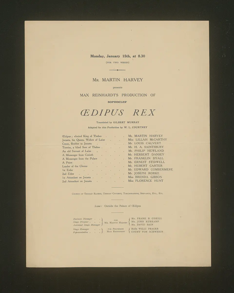 König Oedipus (Oedipus Rex)