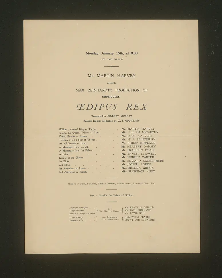König Oedipus (Oedipus Rex)