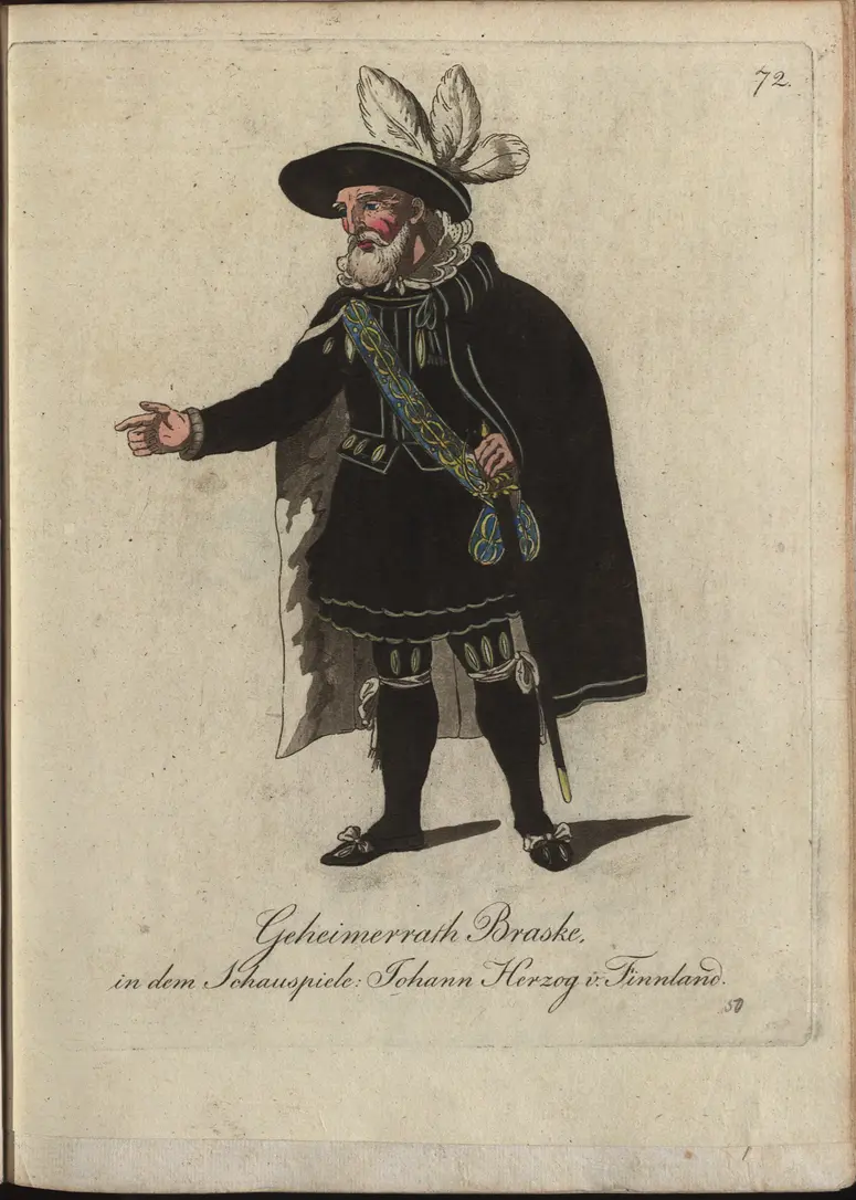 Johann, Herzog von Finnland, Titel der Serie: Auswahl schöner Costumes für Theater- und Ball-Anzüge