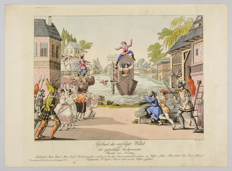 Adelheid, die verfolgte Wittib oder der gutmütige Kerkermeister, Titel der Serie: Theatralische Bilder-Gallerie, Name der Zeitschrift: Wiener Theaterzeitung