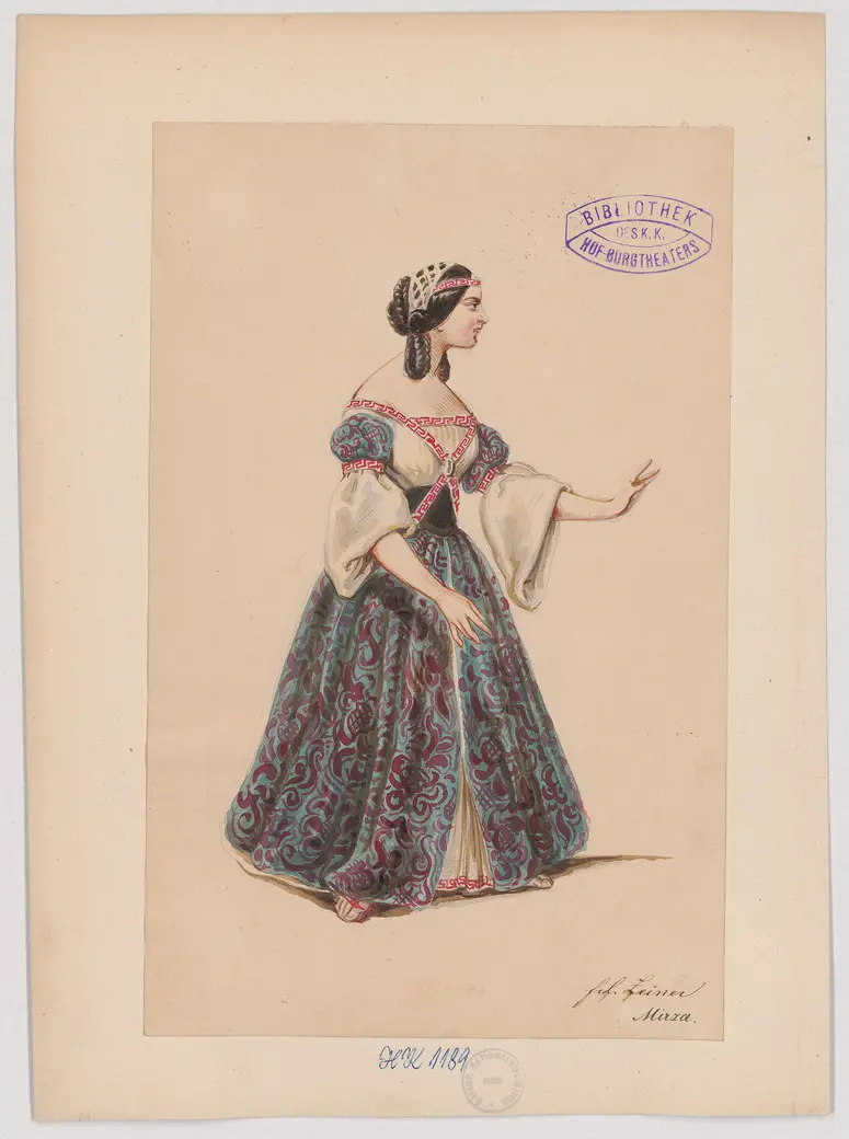 Judith, Titel der Serie: Figurinen des k.k. Hof-Burgtheaters