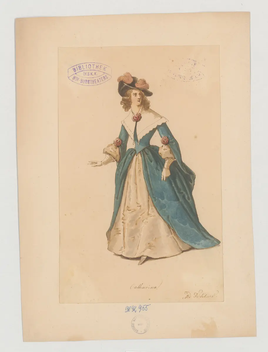 Der Widerspenstigen Zähmung, Originaltitel: The Taming of the Shrew, Titel der Serie: Figurinen des k.k. Hof-Burgtheaters