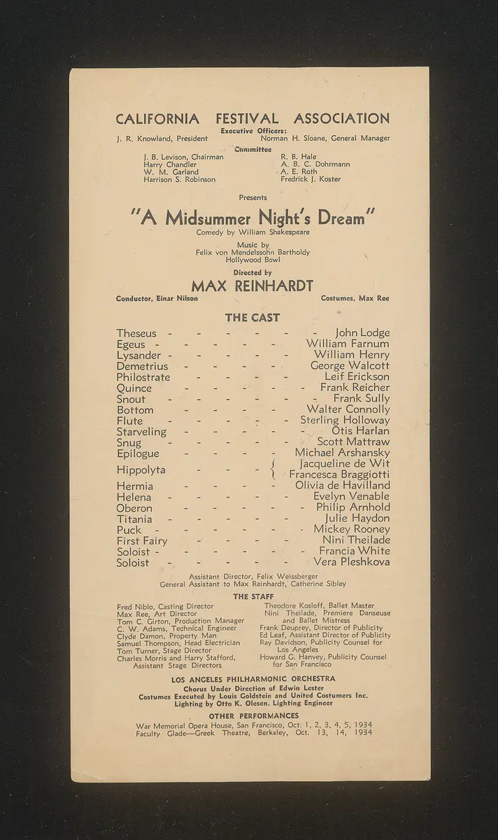 Ein Sommernachtstraum (A Midsummer Night's Dream)