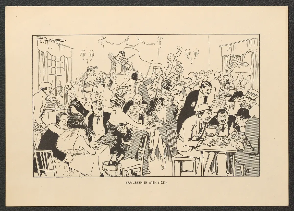Bar-Leben in Wien. (1921), Titel der Serie: Theo Zasche's Lachendes Wien