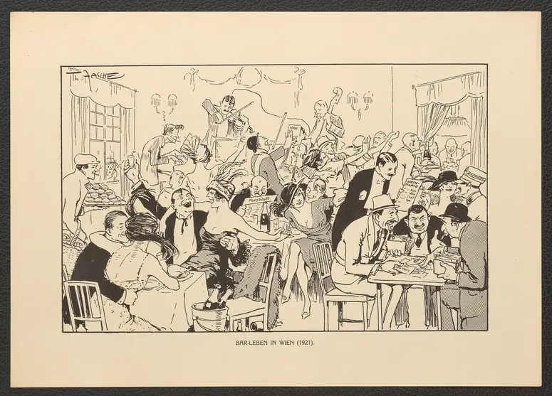 Bar-Leben in Wien. (1921), Titel der Serie: Theo Zasche's Lachendes Wien