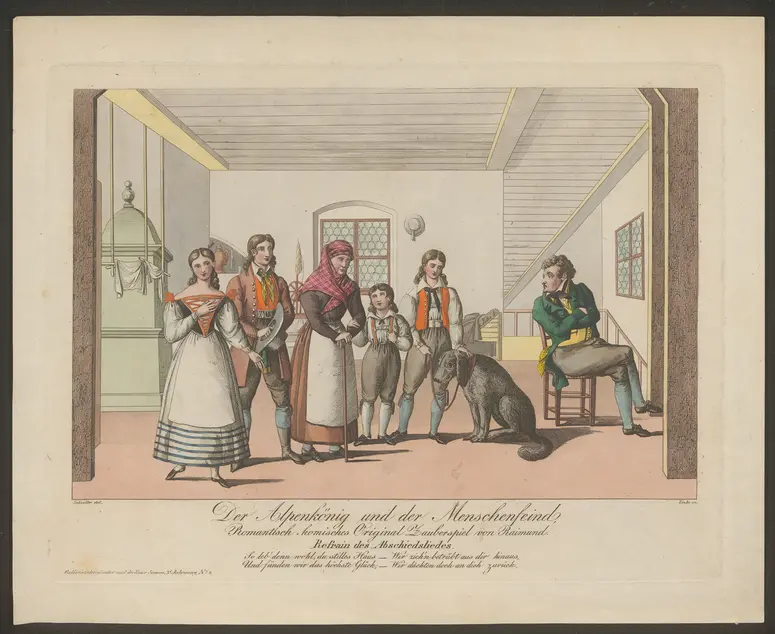 Der Alpenkönig und der Menschenfeind, Titel der Serie: Theatralische Bilder-Gallerie, Name der Zeitschrift: Wiener Theaterzeitung