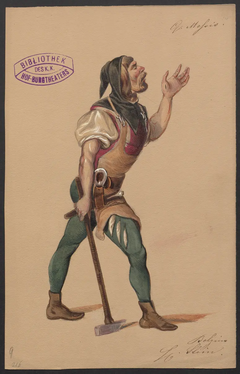 Quentin Messis, Titel der Serie: Figurinen des k.k. Hof-Burgtheaters