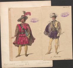 Karl der Zweite, oder Das Labyrinth von Woodstock, Titel der Serie: Figurinen des k.k. Hof-Burgtheaters