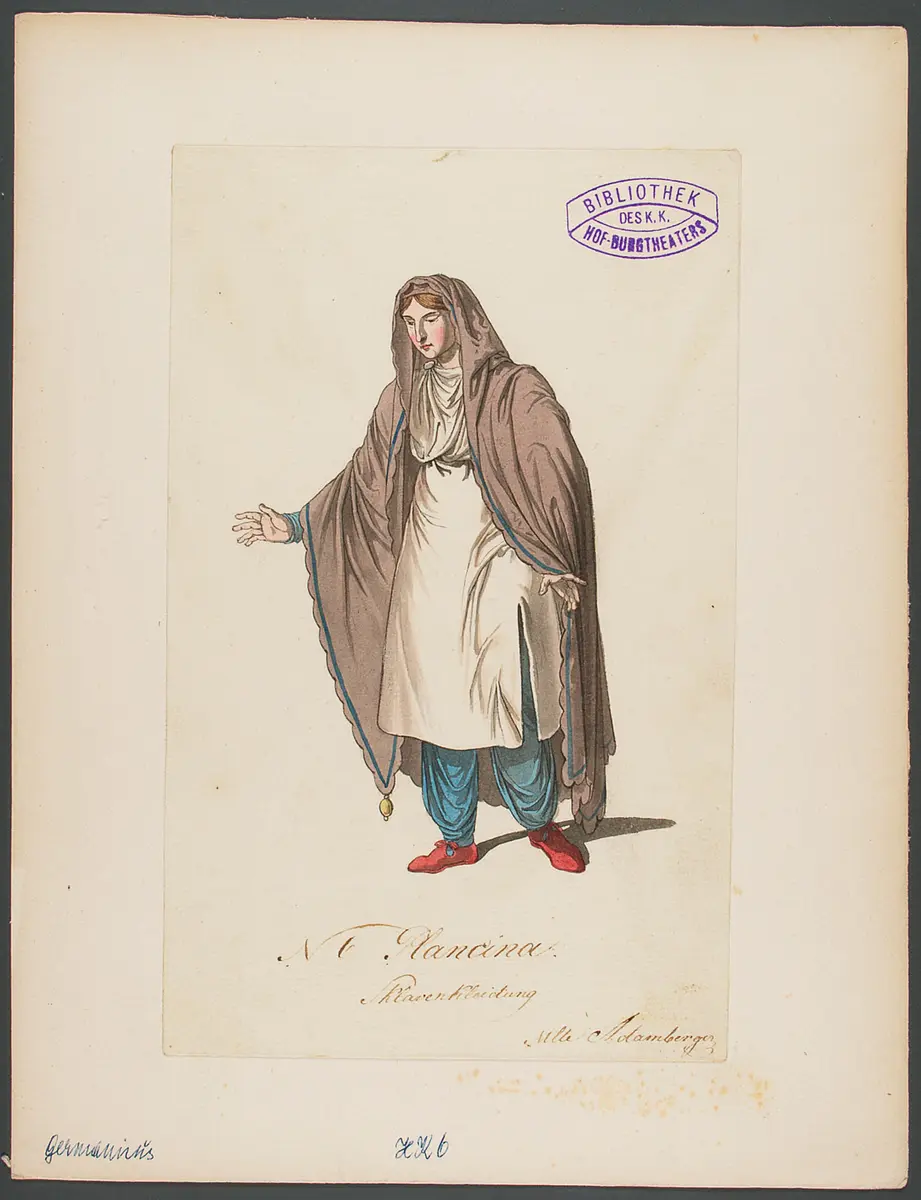 Germanicus, Titel der Serie: Figurinen des k.k. Hof-Burgtheaters