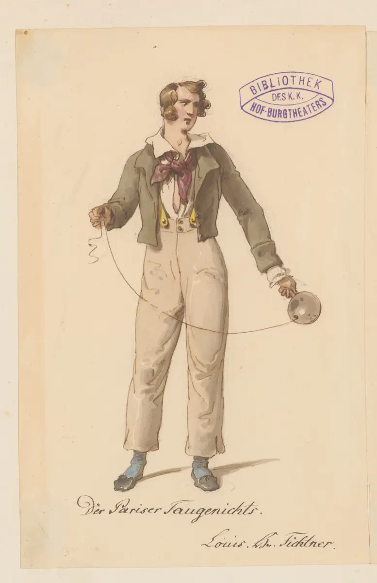 Der Pariser Taugenichts, Originaltitel: Le gamin de Paris, Titel der Serie: Figurinen des k.k. Hof-Burgtheaters