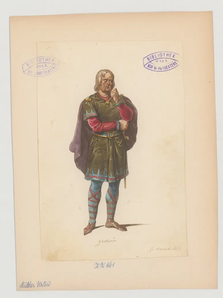 Ein mildes Urteil, Titel der Serie: Figurinen des k.k. Hof-Burgtheaters