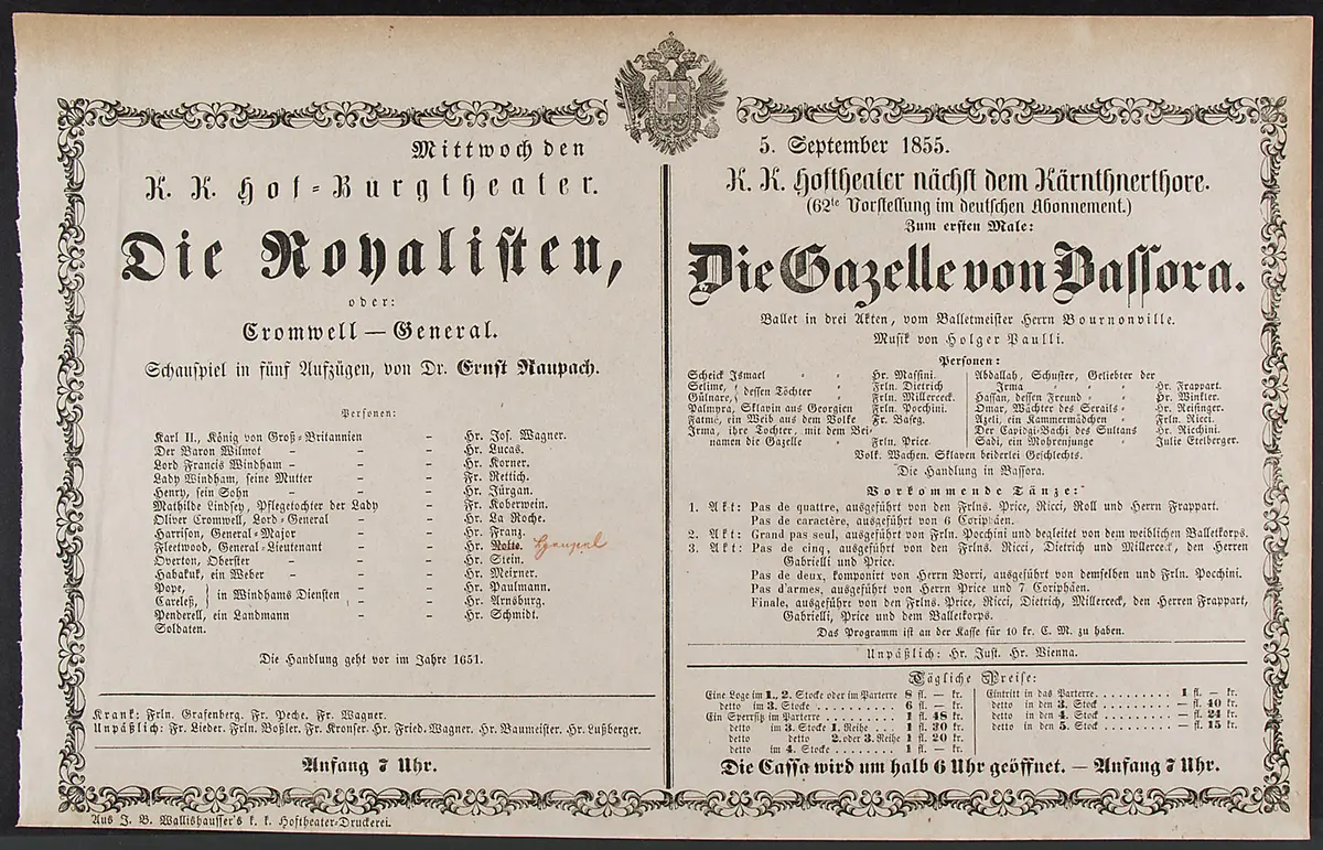 Die Gazelle von Bassora, Die Royalisten