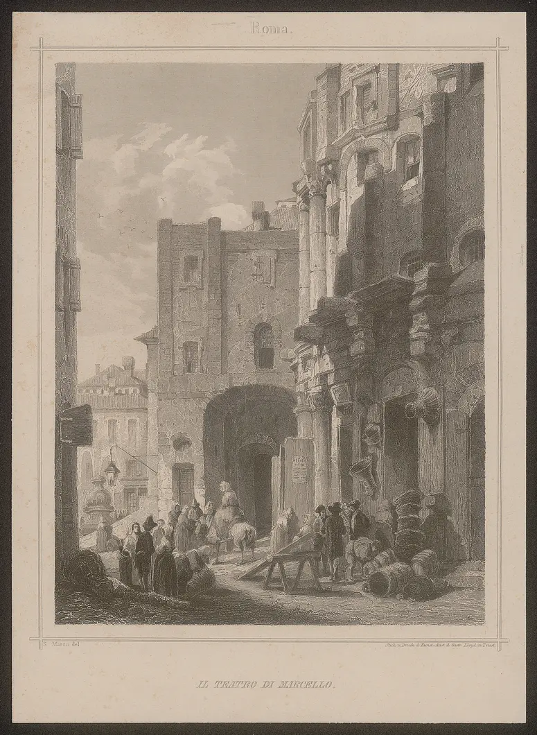 Rom, Teatro di Marcello, Alternativtitel: Rom, Marcellustheater, Titel in Vorlageform: Il teatro di Marcello