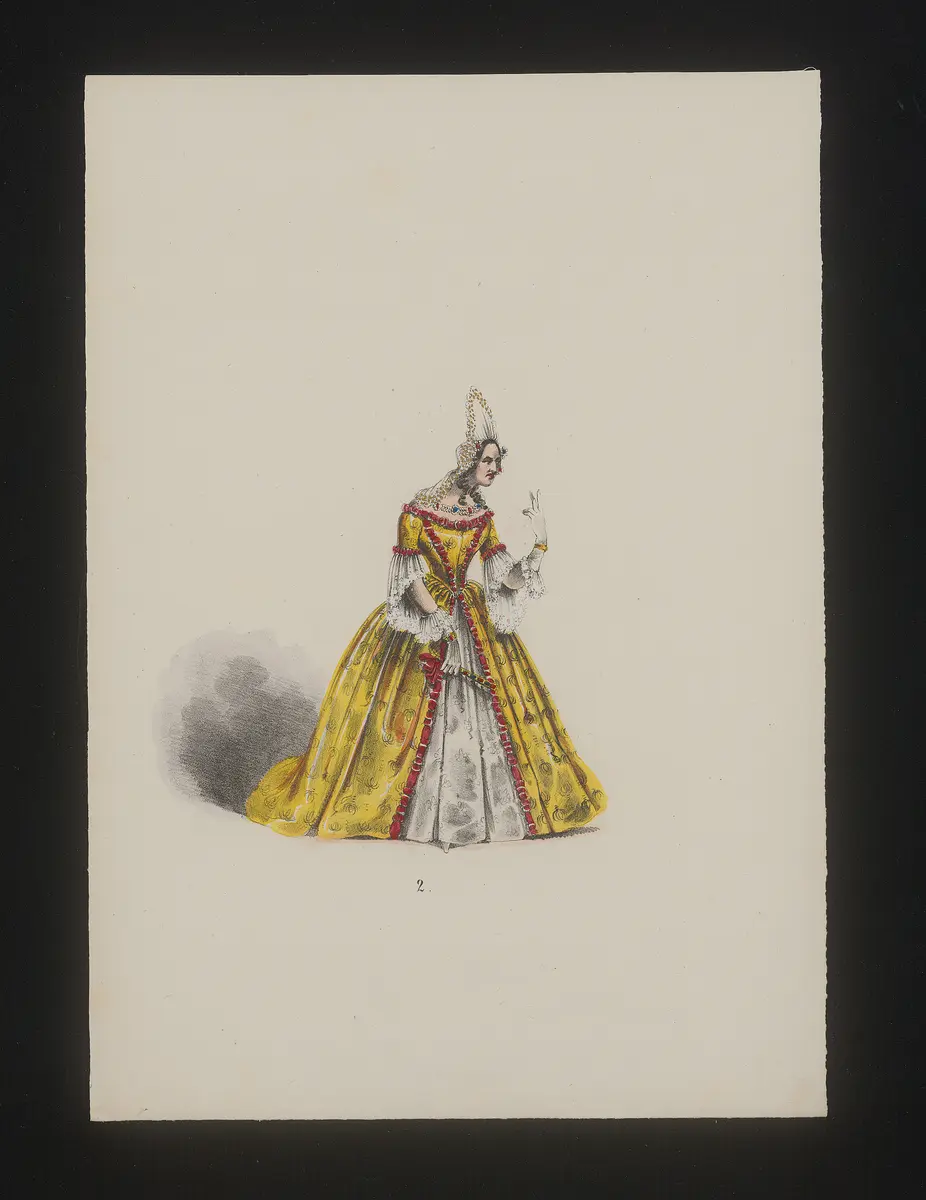 Les premières armes de Richelieu, Titel der Serie: Neue Costume-Sammlung verschiedener Zeiten und Nationen