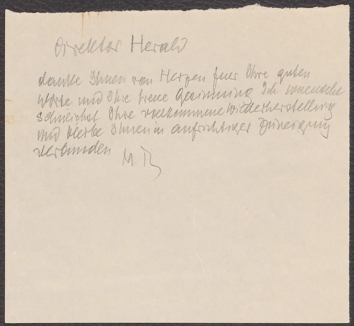 Briefentwurf