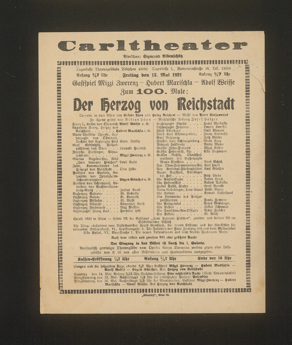 Der Herzog von Reichstadt