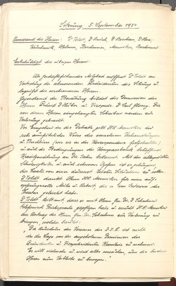 Protokolle der Ausschusssitzungen des Vereines des Deutschen Volkstheaters in Wien