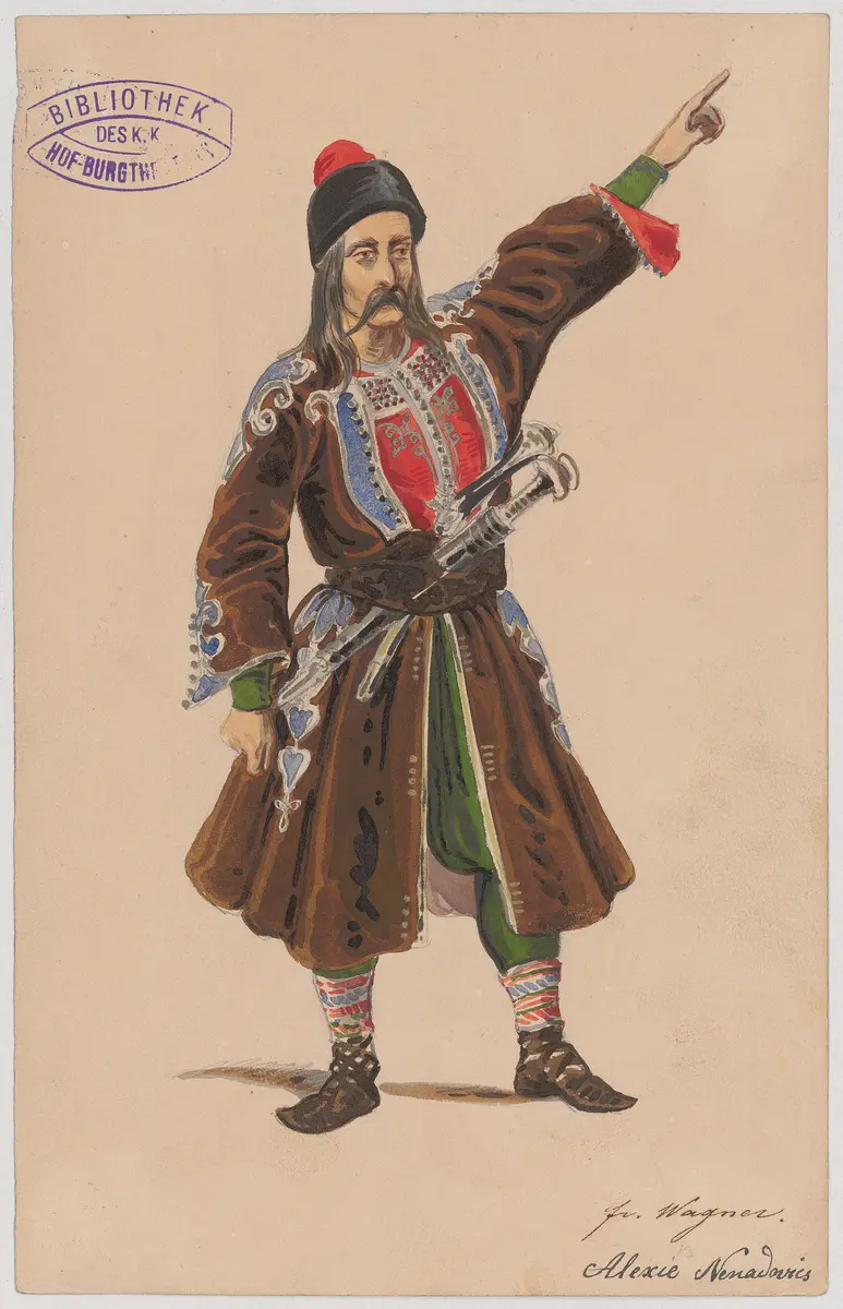 Czerny Georg, Titel der Serie: Figurinen des k.k. Hof-Burgtheaters