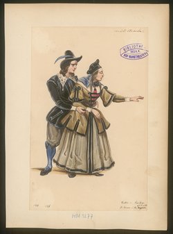 Uriel Acosta, Titel der Serie: Figurinen des k.k. Hof-Burgtheaters