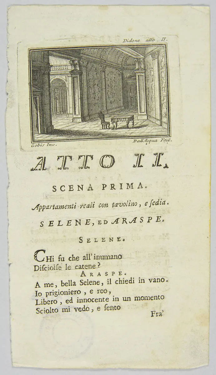 Didone abbadonata, Titel in Vorlageform: Didone