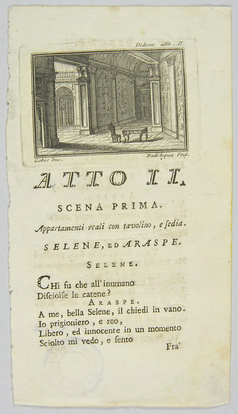 Didone abbadonata, Titel in Vorlageform: Didone