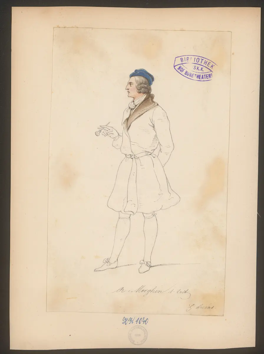 Canovas Jugendliebe, Titel der Serie: Figurinen des k.k. Hof-Burgtheaters