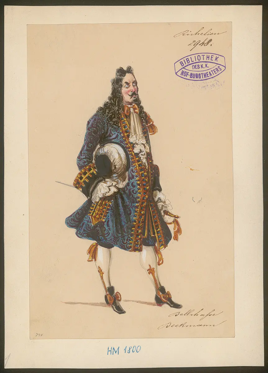 Der kleine Richelieu, Originaltitel: Les Premières Armes de Richelieu, Titel der Serie: Figurinen des k.k. Hof-Burgtheaters