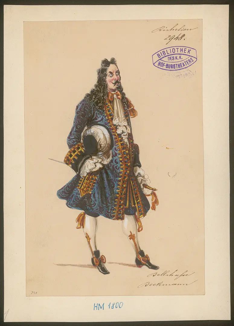 Der kleine Richelieu, Originaltitel: Les Premières Armes de Richelieu, Titel der Serie: Figurinen des k.k. Hof-Burgtheaters
