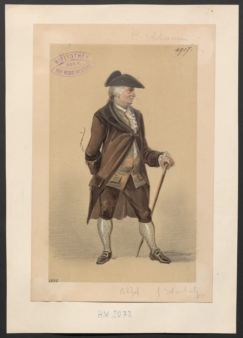 Charlotte Ackermann, Titel der Serie: Figurinen des k.k. Hof-Burgtheaters