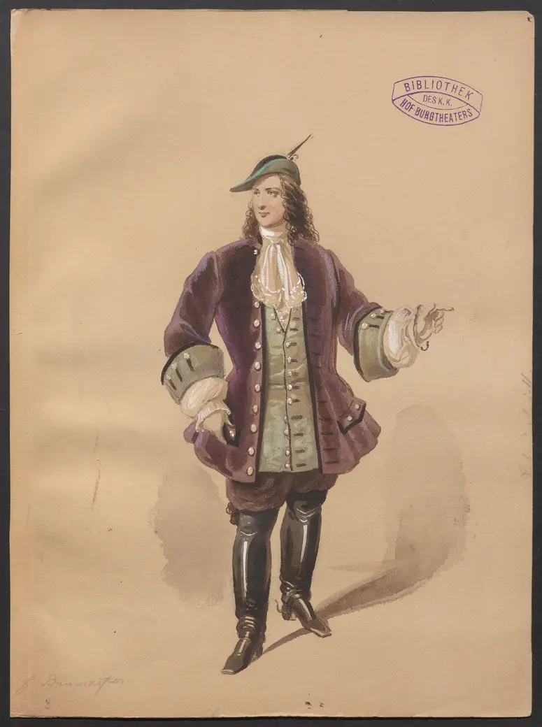 Crescentia, Titel der Serie: Figurinen des k.k. Hof-Burgtheaters