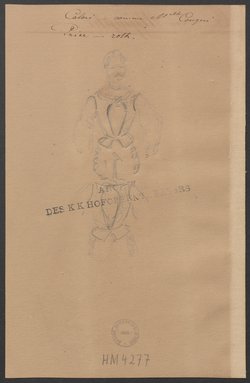 Die Nymphe, Titel der Serie: Figurinen des k.k. Hofoperntheaters