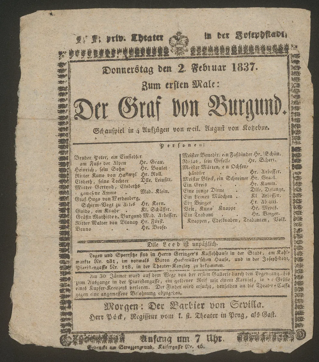 Der Graf von Burgund